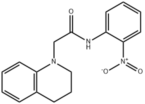 2-[3,4-DIHYDRO-1(2H)-QUINOLINYL]-N-(2-NITROPHENYL)ACETAMIDE Struktur