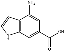 4-AMINOINDOLE-6-CARBOXYLIC ACID Struktur