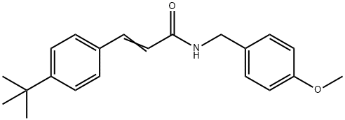 3-[4-(TERT-BUTYL)PHENYL]-N-(4-METHOXYBENZYL)ACRYLAMIDE Struktur