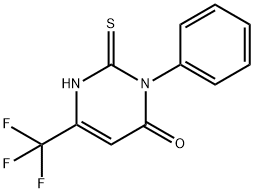 3-PHENYL-2-THIOXO-6-(TRIFLUOROMETHYL)-2,3-DIHYDRO-4(1H)-PYRIMIDINONE Struktur