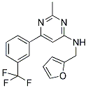 N-(2-FURYLMETHYL)-2-METHYL-6-[3-(TRIFLUOROMETHYL)PHENYL]PYRIMIDIN-4-AMINE Struktur