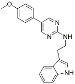 N-[2-(1H-INDOL-3-YL)ETHYL]-5-(4-METHOXYPHENYL)PYRIMIDIN-2-AMINE Struktur