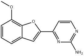 4-(7-METHOXY-1-BENZOFURAN-2-YL)-2-PYRIMIDINAMINE Struktur