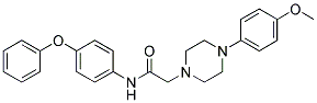 2-[4-(4-METHOXYPHENYL)PIPERAZINO]-N-(4-PHENOXYPHENYL)ACETAMIDE Struktur