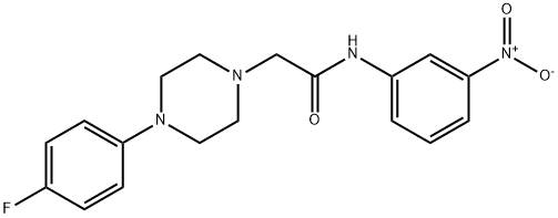 2-[4-(4-FLUOROPHENYL)PIPERAZINO]-N-(3-NITROPHENYL)ACETAMIDE Struktur