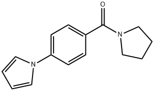 1-PYRROLIDINYL[4-(1H-PYRROL-1-YL)PHENYL]METHANONE Struktur