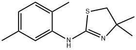 (4,4-DIMETHYL-4,5-DIHYDRO-THIAZOL-2-YL)-(2,5-DIMETHYL-PHENYL)-AMINE Struktur