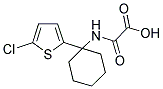 ([1-(5-CHLOROTHIEN-2-YL)CYCLOHEXYL]AMINO)(OXO)ACETIC ACID Struktur