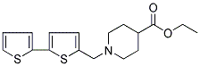 1-[(5-(2-THIENYL)-2-THIENYL)METHYL]PIPERIDINE-4-CARBOXYLIC ACID, ETHYL ESTER Struktur