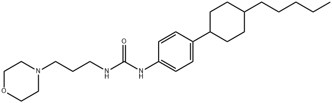 N-(3-MORPHOLINOPROPYL)-N'-[4-(4-PENTYLCYCLOHEXYL)PHENYL]UREA Struktur