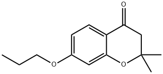 2,2-DIMETHYL-7-PROPOXY-2,3-DIHYDRO-4H-CHROMEN-4-ONE Struktur