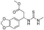 METHYL 3-(1,3-BENZODIOXOL-5-YL)-3-([(METHYLAMINO)CARBOTHIOYL]AMINO)PROPANOATE Struktur