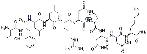 THR-PHE-LEU-LEU-ARG-ASN-PRO-ASN-ASP-LYS-NH2 Struktur