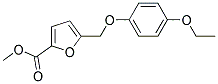 5-(4-ETHOXY-PHENOXYMETHYL)-FURAN-2-CARBOXYLIC ACID METHYL ESTER Struktur