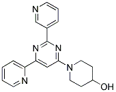 1-(6-PYRIDIN-2-YL-2-PYRIDIN-3-YLPYRIMIDIN-4-YL)PIPERIDIN-4-OL Struktur