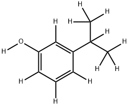 3-ISO-PROPYLPHENOL-D12 Struktur