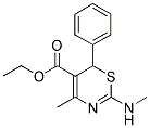 ETHYL 4-METHYL-2-(METHYLAMINO)-6-PHENYL-6H-1,3-THIAZINE-5-CARBOXYLATE Struktur