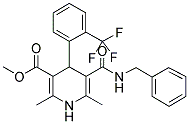 METHYL 1,4-DIHYDRO-2,6-DIMETHYL-4-(2'-TRIFLUOROMETHYL)PHENYL-PYRIDINE-5-CARBOXYLATE-3-PHENYLMETHYL CARBOXAMIDE Struktur