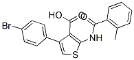 4-(4-BROMOPHENYL)-2-[(2-METHYLBENZOYL)AMINO]THIOPHENE-3-CARBOXYLIC ACID Struktur