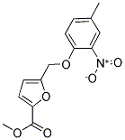 5-(4-METHYL-2-NITRO-PHENOXYMETHYL)-FURAN-2-CARBOXYLIC ACID METHYL ESTER Struktur