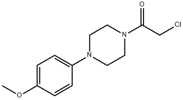 2-CHLORO-1-[4-(4-METHOXY-PHENYL)-PIPERAZIN-1-YL]-ETHANONE Structure