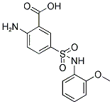 2-AMINO-5-(2-METHOXY-PHENYLSULFAMOYL)-BENZOIC ACID Struktur