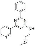 N-(2-METHOXYETHYL)-2-PHENYL-6-PYRIDIN-3-YLPYRIMIDIN-4-AMINE Struktur