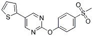 2-[4-(METHYLSULFONYL)PHENOXY]-5-THIEN-2-YLPYRIMIDINE Struktur