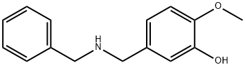 5-(BENZYLAMINOMETHYL)-2-METHOXYPHENOL Struktur