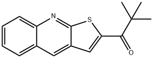 2,2-DIMETHYL-1-THIENO[2,3-B]QUINOLIN-2-YL-1-PROPANONE Struktur