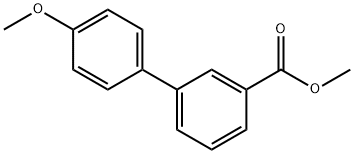 METHYL 4'-METHOXY[1,1'-BIPHENYL]-3-CARBOXYLATE Struktur