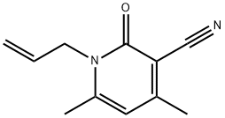 1-ALLYL-4,6-DIMETHYL-2-OXO-1,2-DIHYDRO-3-PYRIDINECARBONITRILE Struktur