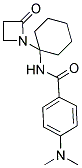 4-(DIMETHYLAMINO)-N-[1-(2-OXOAZETIDIN-1-YL)CYCLOHEXYL]BENZAMIDE Struktur