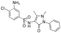 3-AMINO-4-CHLORO-N-(1,5-DIMETHYL-3-OXO-2-PHENYL-2,3-DIHYDRO-1H-PYRAZOL-4-YL)-BENZENESULFONAMIDE Struktur