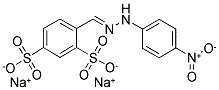 2,4-DISULFOBENZALDEHYDE-4'-NITROPHENYLHYDRAZINE, DISODIUM SALT Struktur