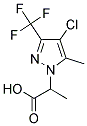 2-(4-CHLORO-5-METHYL-3-TRIFLUOROMETHYL-PYRAZOL-1-YL)-PROPIONIC ACID Struktur