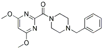 1-BENZYL-4-[(4,6-DIMETHOXYPYRIMIDIN-2-YL)CARBONYL]PIPERAZINE Struktur