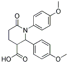 1,2-BIS(4-METHOXYPHENYL)-6-OXOPIPERIDINE-3-CARBOXYLIC ACID Struktur