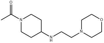 1-[4-(2-MORPHOLIN-4-YL-ETHYLAMINO)-PIPERIDIN-1-YL]-ETHANONE Struktur