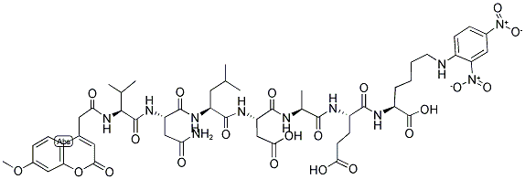 MCA-(ASN670,LEU671)-AMYLOID BETA/A4 PROTEIN PRECURSOR770 (669-674)-LYS(DNP) Struktur