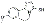 4-ISOBUTYL-5-(4-METHOXY-PHENYL)-4H-[1,2,4]TRIAZOLE-3-THIOL Struktur