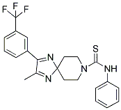 2-METHYL-N-PHENYL-3-(3-(TRIFLUOROMETHYL)PHENYL)-1,4,8-TRIAZASPIRO[4.5]DECA-1,3-DIENE-8-CARBOTHIOAMIDE Struktur