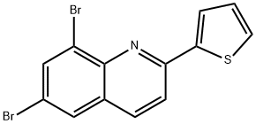 6,8-DIBROMO-2-(2-THIENYL)QUINOLINE Struktur