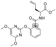 (2S)-2-[2-[(4,6-DIMETHOXYPYRIMIDIN-2-YL)OXY]BENZAMIDO]PENT-4-ENOIC ACID, METHYL ESTER Struktur