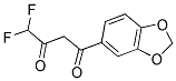 1-BENZO[1,3]DIOXOL-5-YL-4,4-DIFLUOROBUTANE-1,3-DIONE Struktur