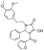 1-(3,4-DIMETHOXYPHENETHYL)-4-(FURAN-2-CARBONYL)-3-HYDROXY-5-PHENYL-1H-PYRROL-2(5H)-ONE Struktur