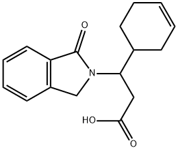 3-(3-CYCLOHEXENYL)-3-(1-OXO-1,3-DIHYDRO-2H-ISOINDOL-2-YL)PROPANOIC ACID Struktur