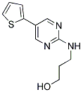 3-[(5-THIEN-2-YLPYRIMIDIN-2-YL)AMINO]PROPAN-1-OL Struktur