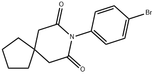 8-(4-BROMOPHENYL)-8-AZASPIRO[4.5]DECANE-7,9-DIONE Struktur