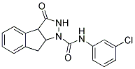 1,2,3,3A,8,8A-HEXAHYDRO-1-[2-AZA-1-OXO-2-(3-CHLOROPHENYL)ETHYL]INDENO[2,1-C]PYRAZOL-3-ONE Struktur